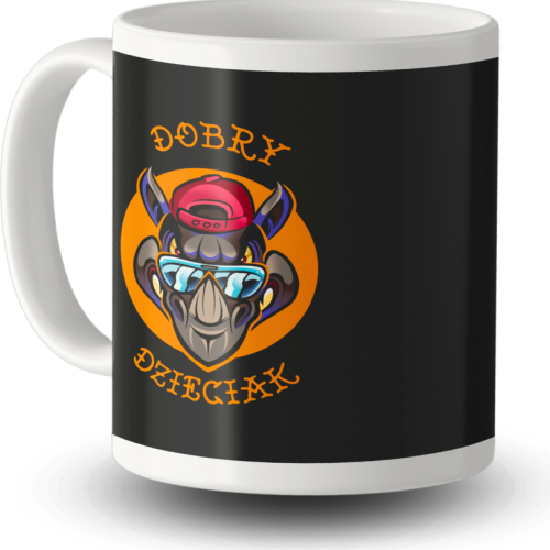 ZESTAW DOBRY DZIECIAK ANIMALS NOSOROŻEC POSZEWKA (BEZ WKŁADU) + KUBEK CERAMICZNY