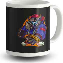 ZESTAW DOBRY DZIECIAK ANIMALS NOSOROŻEC POSZEWKA (BEZ WKŁADU) + KUBEK CERAMICZNY