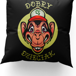 ZESTAW DOBRY DZIECIAK ANIMALS MAŁPA POSZEWKA(BEZ WKŁADU) + KUBEK CERAMICZNY