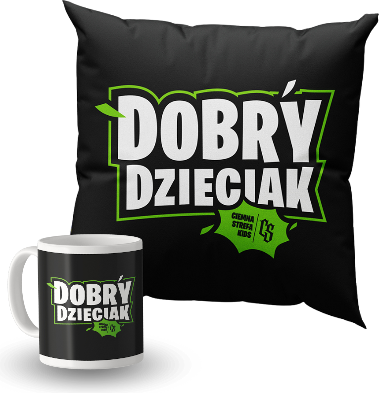 ZESTAW DOBRY DZIECIAK POSZEWKA (BEZ WKŁADU) + KUBEK CERAMICZNY