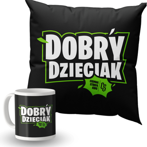 ZESTAW DOBRY DZIECIAK POSZEWKA (BEZ WKŁADU) + KUBEK CERAMICZNY