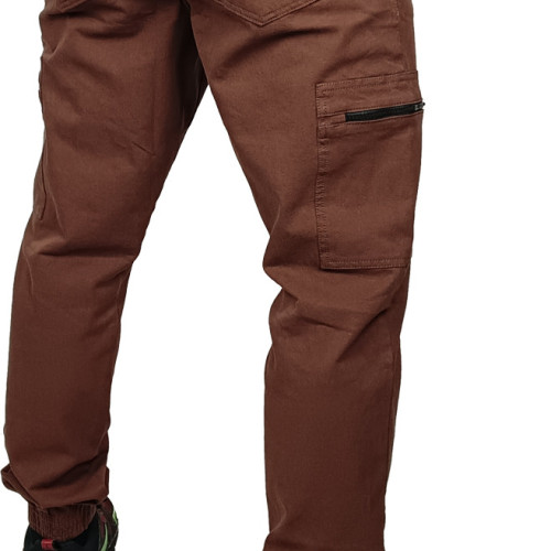 SPODNIE JOGGER CARGO CIEMNA STREFA GUMKA // CZEKOLADOWE