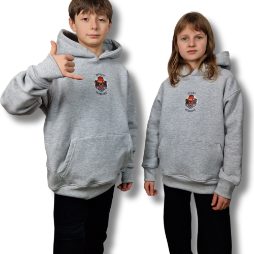 BLUZA KANGUR DOBRY DZIECIAK ANIMALS SZARA/ NIEDŹWIEDŹ