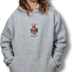 BLUZA KANGUR DOBRY DZIECIAK ANIMALS SZARA/ NIEDŹWIEDŹ