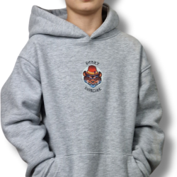 BLUZA KANGUR DOBRY DZIECIAK ANIMALS SZARA/ NIEDŹWIEDŹ