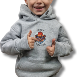 BLUZA KANGUR DOBRY DZIECIAK ANIMALS SZARA/ NIEDŹWIEDŹ