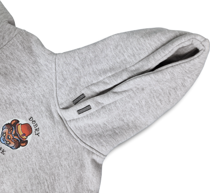 BLUZA KANGUR DOBRY DZIECIAK ANIMALS SZARA/ NIEDŹWIEDŹ