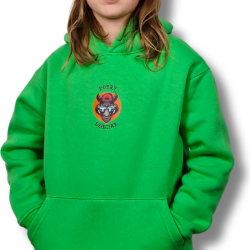 BLUZA KANGUR DOBRY DZIECIAK ANIMALS ZIELONA/ NOSOROŻEC