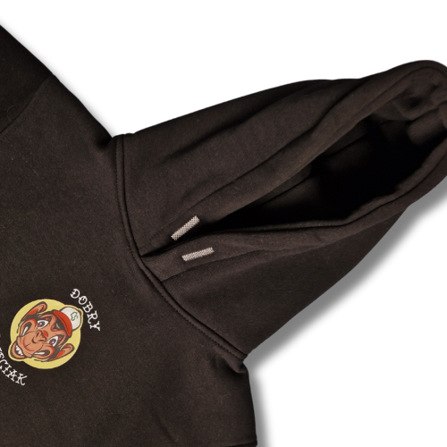 BLUZA KANGUR DOBRY DZIECIAK ANIMALS CZARNA/ MAŁPA