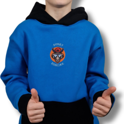 BLUZA KANGUR DOBRY DZIECIAK ANIMALS NIEBIESKI/CZARNY/NOSOROŻEC