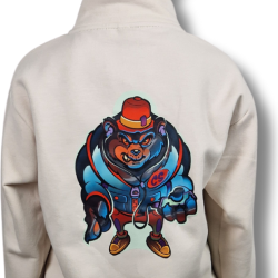 BLUZA KLASYK ZE STÓJKĄ DOBRY DZIECIAK ANIMALS BEŻ/ NIEDŹWIEDŹ