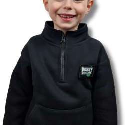 BLUZA KLASYK ZE STÓJKĄ DOBRY DZIECIAK CZARNA