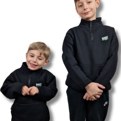 BLUZA KLASYK ZE STÓJKĄ DOBRY DZIECIAK CZARNA