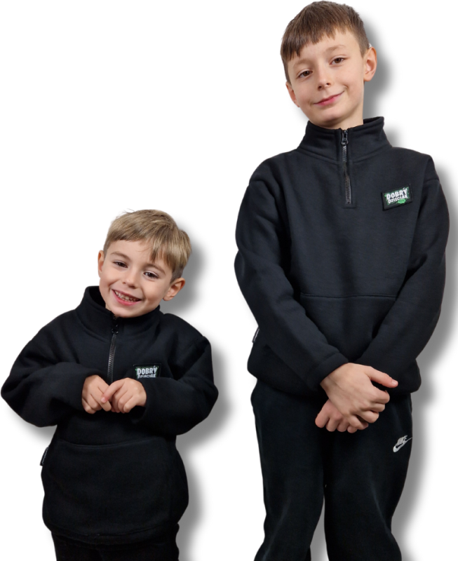 BLUZA KLASYK ZE STÓJKĄ DOBRY DZIECIAK CZARNA