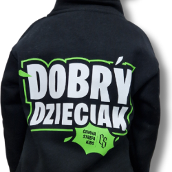 BLUZA KLASYK ZE STÓJKĄ DOBRY DZIECIAK CZARNA