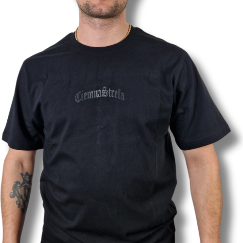 T-SHIRT CS GOTYK DUŻE LOGO BACK CZARNO/ CZARNA