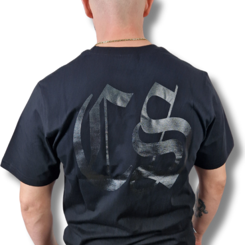 T-SHIRT CS GOTYK DUŻE LOGO BACK CZARNO/ CZARNA