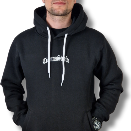 BLUZA KANGUR CS GOTYK DUŻE LOGO BACK CZARNO/ BIAŁA