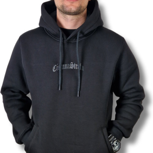 BLUZA KANGUR CS GOTYK DUŻE LOGO BACK CZARNO/ CZARNA