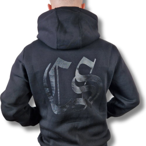 BLUZA KANGUR CS GOTYK DUŻE LOGO BACK CZARNO/ CZARNA