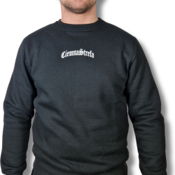 BLUZA KLASYK CS GOTYK DUŻE LOGO BACK CZARNO/ BIAŁA