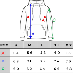 BLUZA KLASYK CS GOTYK DUŻE LOGO BACK CZARNO/ BIAŁA