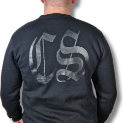 BLUZA KLASYK CS GOTYK DUŻE LOGO BACK CZARNO/ CZARNA