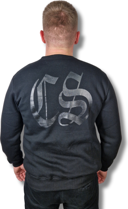 BLUZA KLASYK CS GOTYK DUŻE LOGO BACK CZARNO/ CZARNA