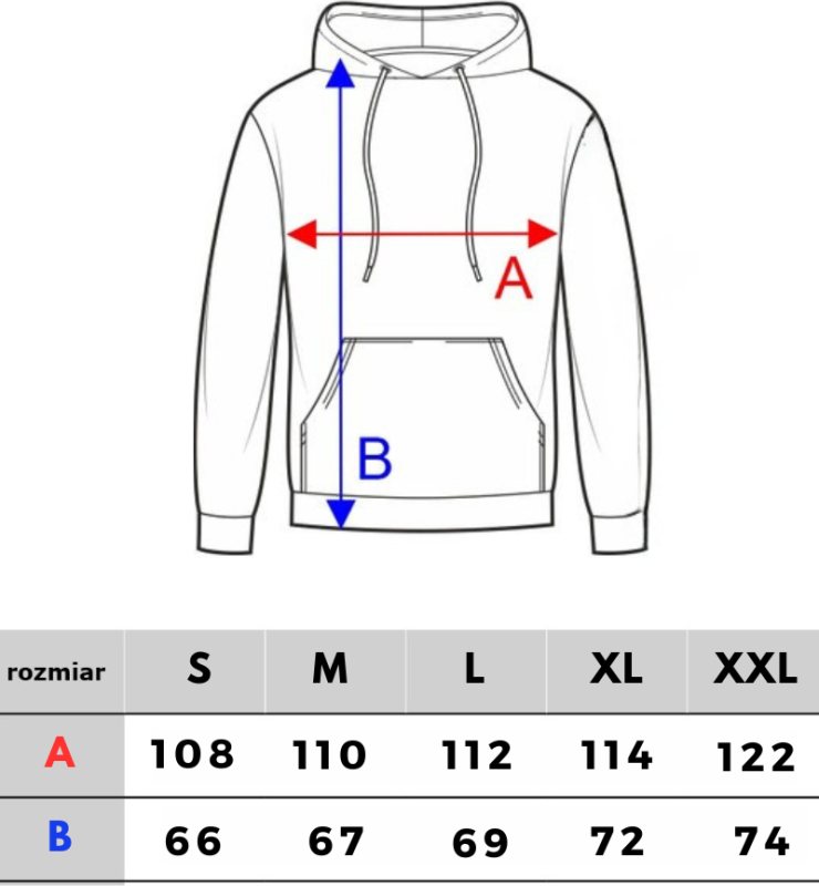 BLUZA KANGUR CS GOTYK DUŻE LOGO BACK BEŻ/ BIAŁA