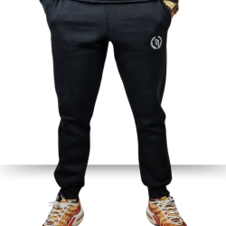 SPODNIE DRES CIEMNA STREFA CZERNE/ BIAŁY HAFT LAUR