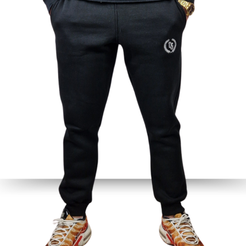 SPODNIE DRES CIEMNA STREFA CZERNE/ BIAŁY HAFT LAUR