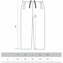 SPODNIE DRES CIEMNA STREFA CZERNE/ CZARNY HAFT LAUR