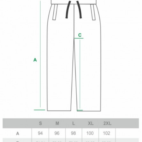 SPODNIE DRES CIEMNA STREFA CZERNE/ CZARNY HAFT LAUR