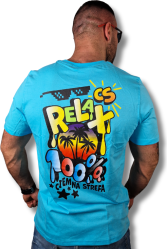T-SHIRT CS RELAX 100%// TURKUS EDYCJA LIMITOWANA
