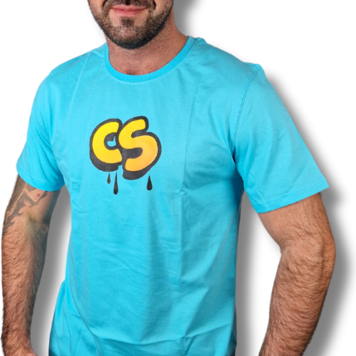 T-SHIRT CS RELAX 100%// TURKUS EDYCJA LIMITOWANA