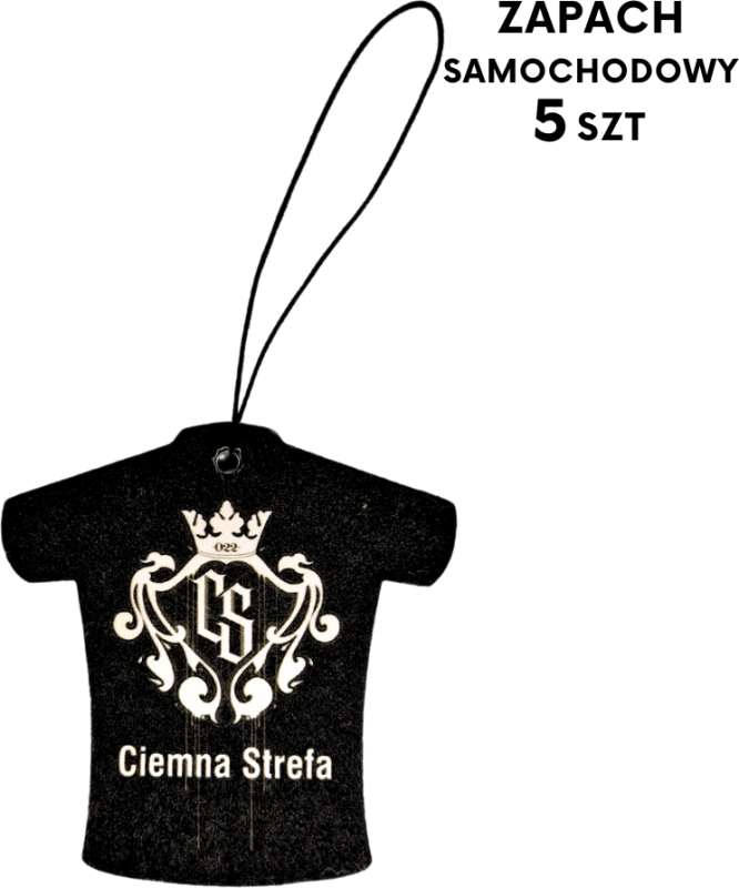 ZAPACH SAMOCHODOWY CIEMNA STREFA T-SHIRT 5szt