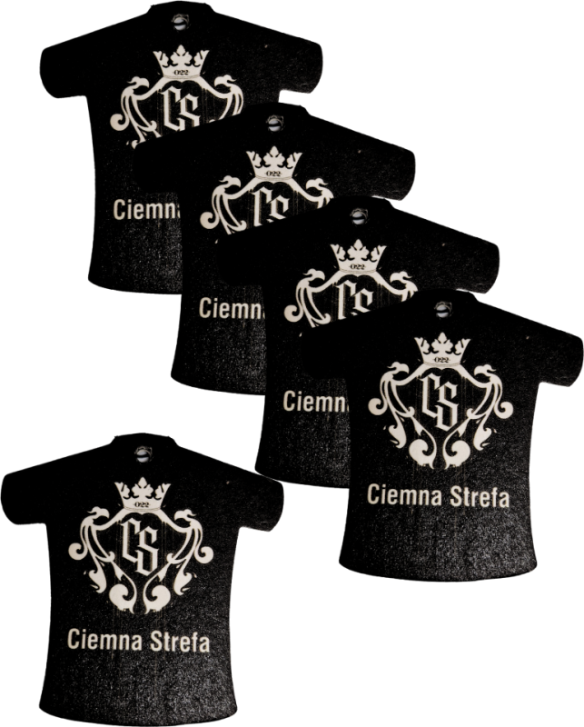 ZAPACH SAMOCHODOWY CIEMNA STREFA T-SHIRT 5szt