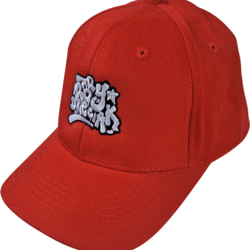 CZAPKA Z DASZKIEM DOBRY DZIECIAK GRAFFITI CZERWONA