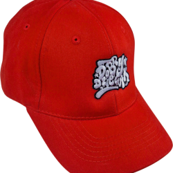 CZAPKA Z DASZKIEM DOBRY DZIECIAK GRAFFITI CZERWONA
