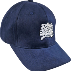 CZAPKA Z DASZKIEM DOBRY DZIECIAK GRAFFITI GRANAT