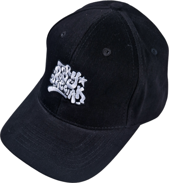 CZAPKA Z DASZKIEM DOBRY DZIECIAK GRAFFITI CZARNA