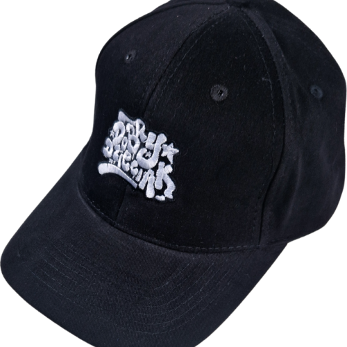 CZAPKA Z DASZKIEM DOBRY DZIECIAK GRAFFITI CZARNA