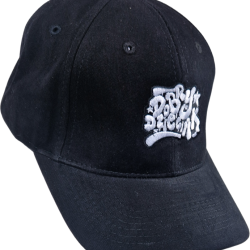 CZAPKA Z DASZKIEM DOBRY DZIECIAK GRAFFITI CZARNA