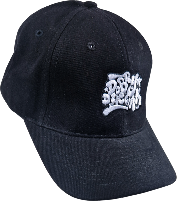 CZAPKA Z DASZKIEM DOBRY DZIECIAK GRAFFITI CZARNA