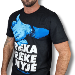 T-SHIRT CIEMNA STREFA RĘKA RĘKĘ MYJE