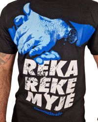 T-SHIRT CIEMNA STREFA RĘKA RĘKĘ MYJE