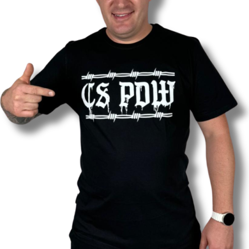 T-SHIRT CIEMNA SKAZANY NA TRENING / CS PDW