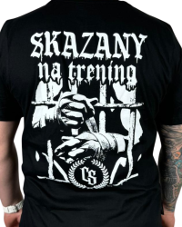 T-SHIRT CIEMNA SKAZANY NA TRENING / CS PDW