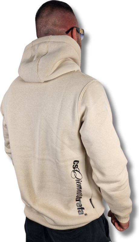 BLUZA KANGUR CS HERB BEŻ/ CZARNY