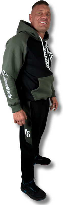 SPODNIE DRES CIEMNA STREFA CZARNE/ KHAKI